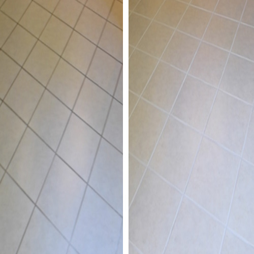 Steam Cleaning Tiles